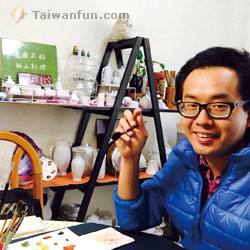 Porcelain ceramic painting
